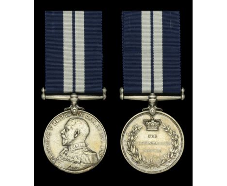 A Great War ‘submarine action’ D.S.M. awarded to Able Seaman C. G. Bird, Royal Navy, H.M.S. Halcyon, for the destruction of U