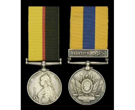 Pair: Private W. Judd, Royal Army Medical Corps  Queen’s Sudan 1896-98 (10417. Pte. W. Judd. R.A.M.C.); Khedive’s Sudan 1896-