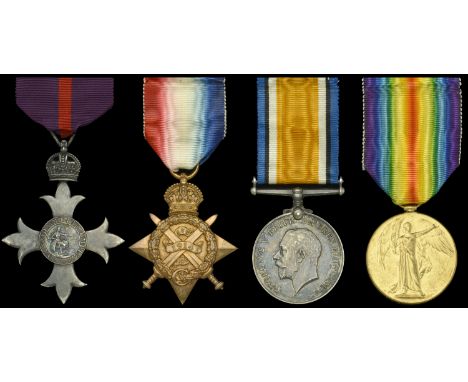 A Great War ‘Ministry of Munitions’ M.B.E. group of four awarded to Major C. Leese, Army Service Corps, who flourished as a w