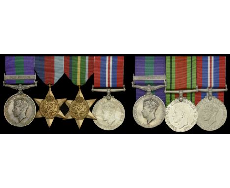 Four: Private H. Hill, Manchester Regiment General Service 1918-62, 1 clasp, Palestine (3525525 Pte. H. Hill. Manch. R.); 193