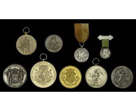 Fire Brigade Medals. A miscellaneous selection of foreign, mainly French, Fire Brigade medals including ‘Concours Regional de