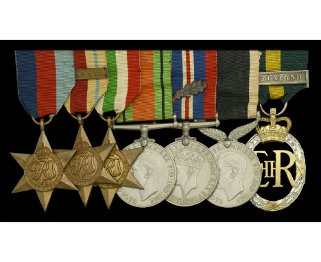 Seven: Captain G. Fordyce, New Zealand Forces  1939-45 Star; Africa Star, 1 clasp, 8th Army; Italy Star; Defence and War Meda