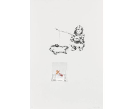 Rachel LikelyFISHINGA/P Lithograph, 22" x 15" (56 x 38cm), signed