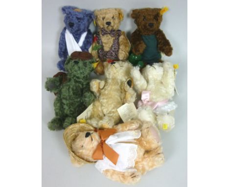 A set of seven 'Bears of the Week', Steiff teddy bears. (7)