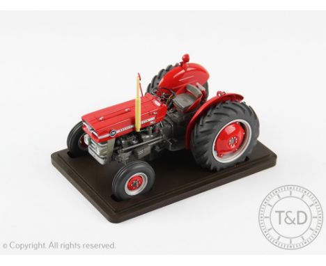 Tractoys for G&M Farm Models 1/16 Scale model tractor, Massey Ferguson, 135, red livery, No.7-195, within box 
