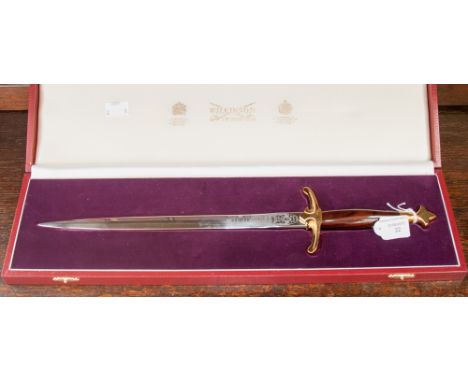 An HW and District League Premier Division winners award scabbard, complete with original box, made by Wilkinson Sword 