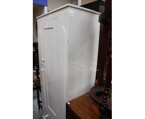 A 1920s suitcase, leather corners and a late 19th Century steamer tin trunk (2) 