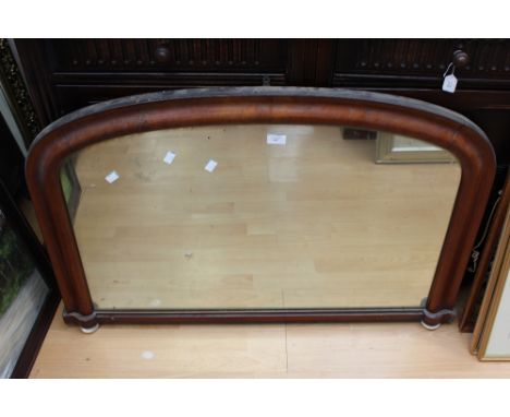 A Victorian over mantel mirror