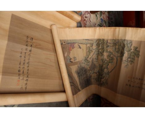 Two Chinese scroll paintings