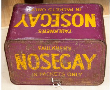 A vintage Faulkners nosegay tin 