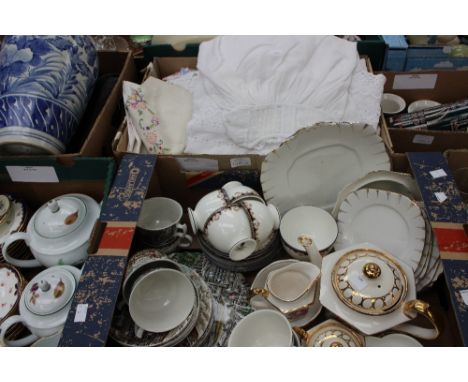 A Portmeirion Magic City part coffee set, designed by Susan William-Ellis, together with a box of assorted teawares, and a bo