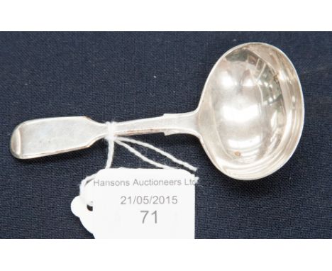 A Victorian silver caddy spoon 