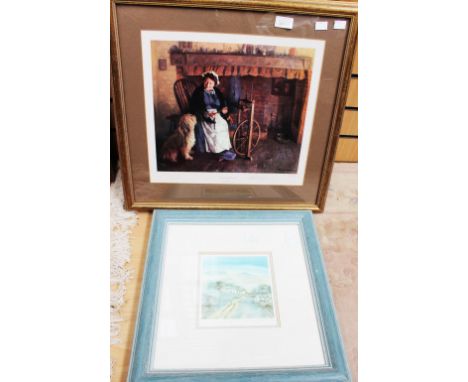 David Shepherd, a limited edition colour print, Cottage Companions, no.48/850; and a Gillian Mcdonald colour limited edition 