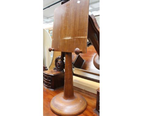 An oak picture easel stand 