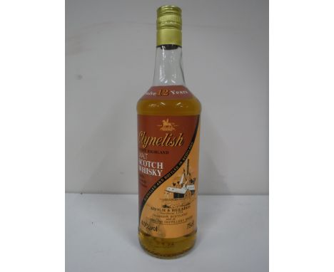 A bottle of Clynelish Aged 12 Years Single Malt Scotch Whisky, by Ainslie & Heilbron, 75cm CONDITION REPORT: Sealed and in go