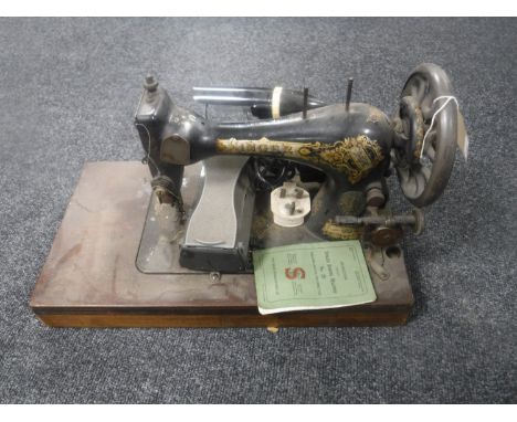 A vintage Singer sewing machine (electrified) 