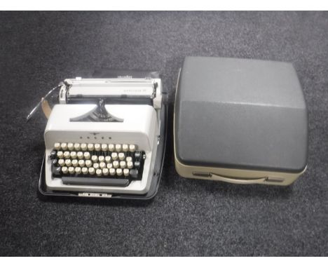 A cased Adler Gabriele 20 typewriter 
