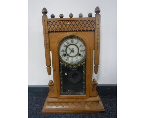 An American eight day striking mantel clock by The Newhaven Clock Company