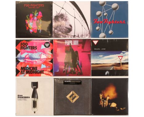 A collection of American Alternative Rock Bands New Release LPs, EX SHOP STOCK, artists and titles to include (1) Foo Fighter