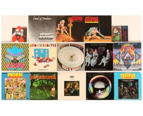 A collection Classic Rock LPs to include (1) Black Sabbath - Heaven And Hell (1980 Germany, Vertigo - 6302 017); (2) Atomic R
