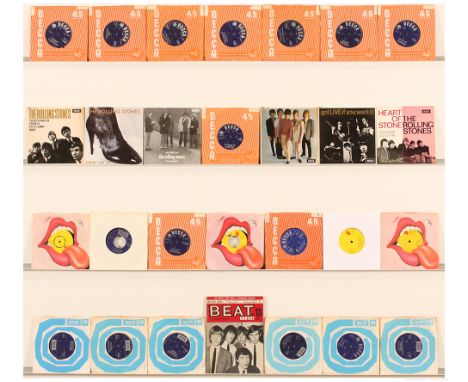 The Rolling Stones 7" Singles and EPs to include The Last Time, Street Fightin' Man', Angie, Jumpin' Jack Flash, You Can't Al