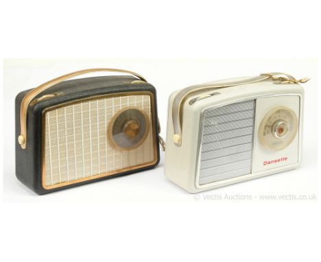 Dansette Vintage Radios consisting of (1) Dansette RT111X - black complete with Dansette guarantee swing tag and (2) Dansette