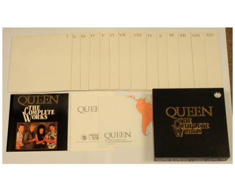 Queen, The Complete Works (QB1) - 1985 UK box set containing 14 LPs to include Queen, Queen II, Sheer Heart Attack, A Night A