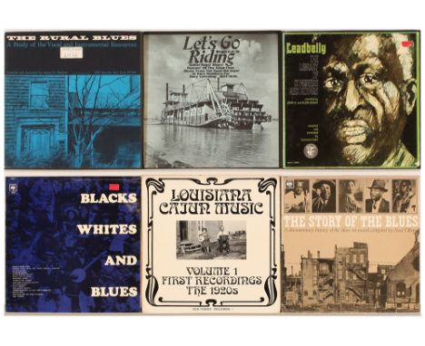 A collection of Blues Compilation LPs and Boxsets to include (1) Various - Blacks Whites And Blues; (2) Various - Louisiana C