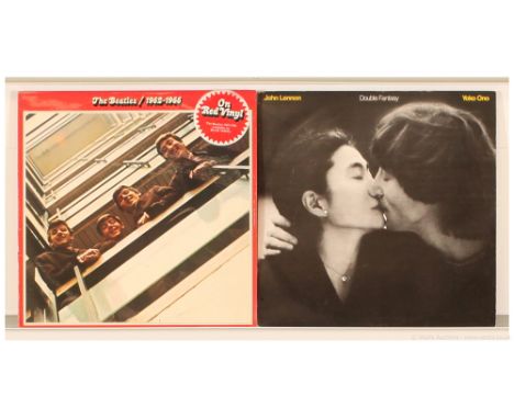 The Beatles, 1962-1966 (PCSPR 717) - 1978 UK re-issue, double album pressed on red vinyl with both inner lyric sleeves and Jo