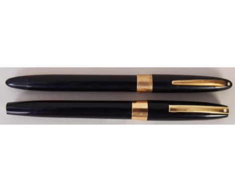 Sheaffer Australia torpedo design fountain pen, circa 1950s, 14ct gold Sheaffer nib; Sheaffer Australia "Pen for Men" fountai