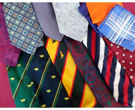 A large mixed lot of gent's vintage ties - at least 30 (Qty)