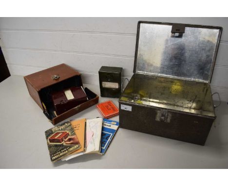 Mixed Lot: A vintage Megger electric insulation tester together with a circuit testing ohm meter and other assorted items