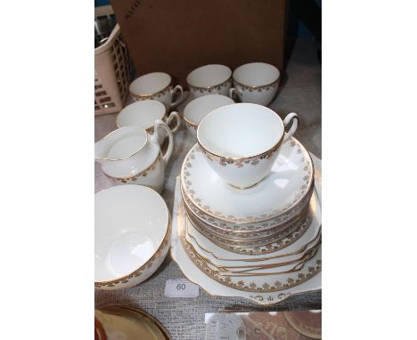 A pretty Gladstone bone china tea service 