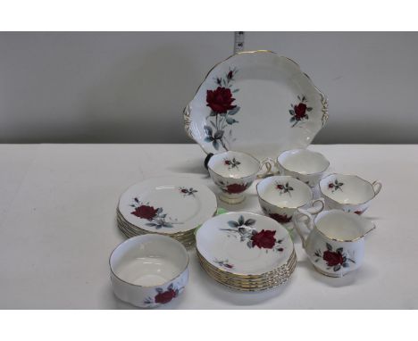 Royal Albert bone china tea service. " Sweet romance" 