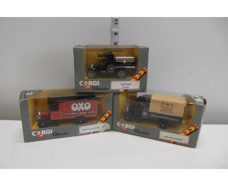 Three boxed Corgi die-cast models 