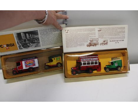 Two boxed Corgi die-cast model sets 