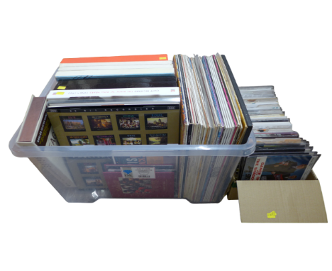 A collection of LPs, 33 1⁄3 RPM vinyls including pop, rock, easy listening, classical, with a quantity of The Rolling Stones,