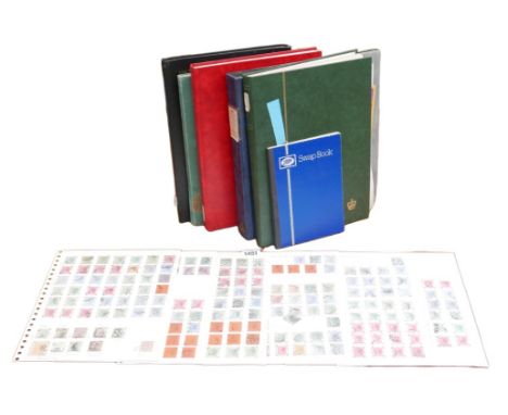 A collection of British Commonwealth stamps, comprising six sides of Hong Kong Queen Victoria definitives from 1862 onwards, 