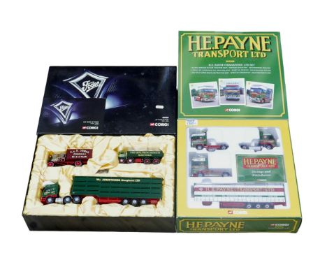 A pair of Corgi 1:50 sets, comprising "150 Years of Foden" containing a P &amp; E Jones traction engine, a Smith &amp; Sons t