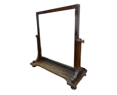 A Victorian mahogany framed toilet mirror, 64.5 by 29 by 70cm high.