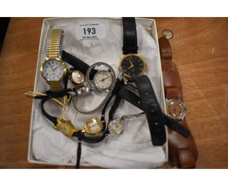 A selection of ladies fashion wristwatches including Gucci timex etc