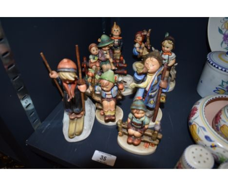 A collection of mid century German figures by Goebel