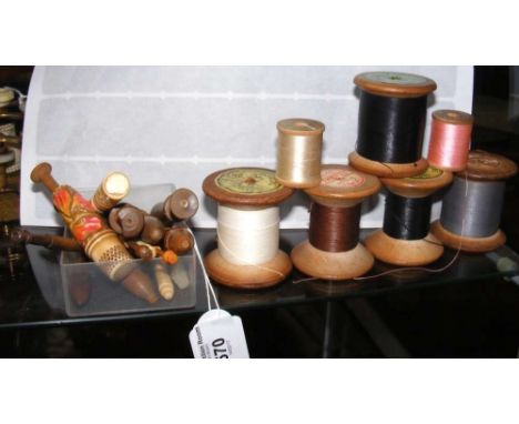 Old vintage threads, bobbins, etc.