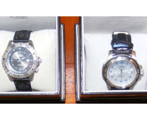 Two gents Timex wrist watches (new in original boxes)