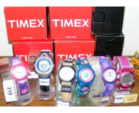 Six assorted Timex wrist watches (new in original boxes)
