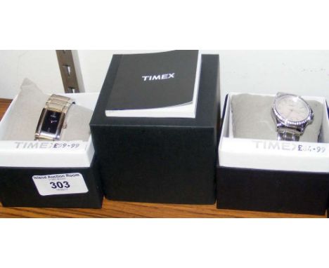 Two Timex ladies wrist watches (new in original boxes)