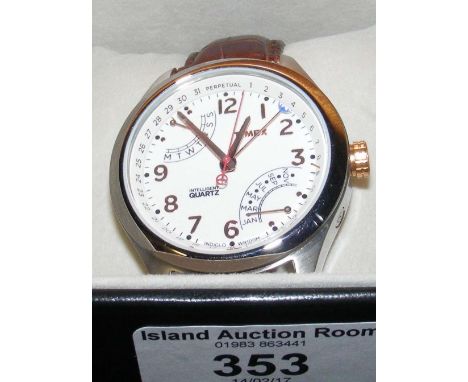 A gent's Timex "Intelligent Quartz" wrist watch (new in original box)