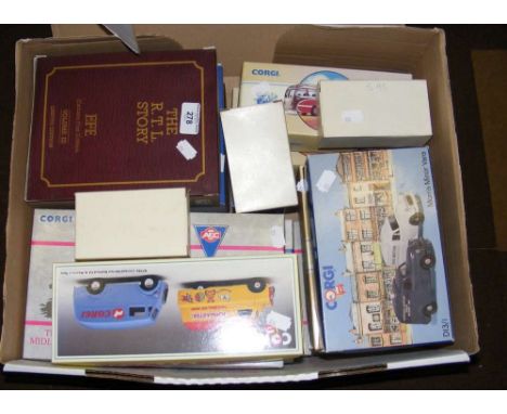Assorted boxed Corgi model vehicles, including "Morris Minor" Vans, etc.
