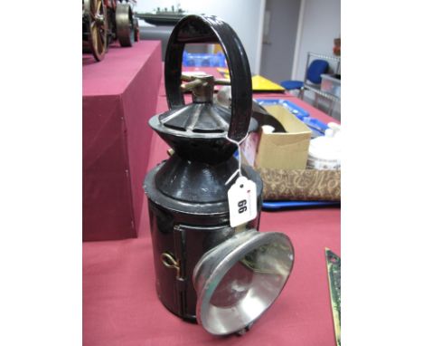 Appleton 3 Aspect Railway Signal Lamp, appears complete, signs of wear/repair, flat lense.
