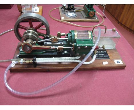 A Well Engineered Model of a Live Steam Horizontal Mill Engine, the single cylinder, one inch bore by two inch stroke with ha